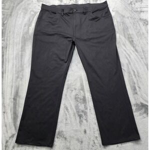 STYLUS Pants Men 44X29 Black Slim Fit Straight Leg Chino 5 Pocket Stretch Office